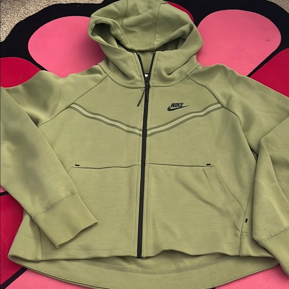 Nike Women's Green Hoodie Jacket - Picture 1 of 5